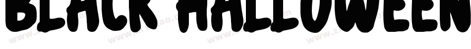 Black Halloween字体转换